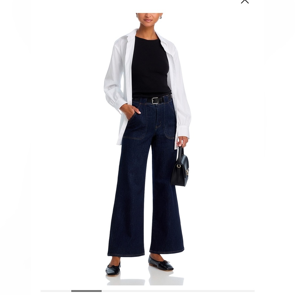 FRAME Denim High Rise Modern Pocket Jean in Rinse, Size 30. - Picture 9 of 15
